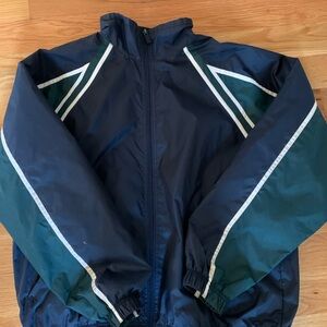 Men's Navy and Green Jacket